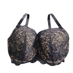 Third Love 24/7 Lace Balconette Bra, Black, Large Cup, Size 34H
